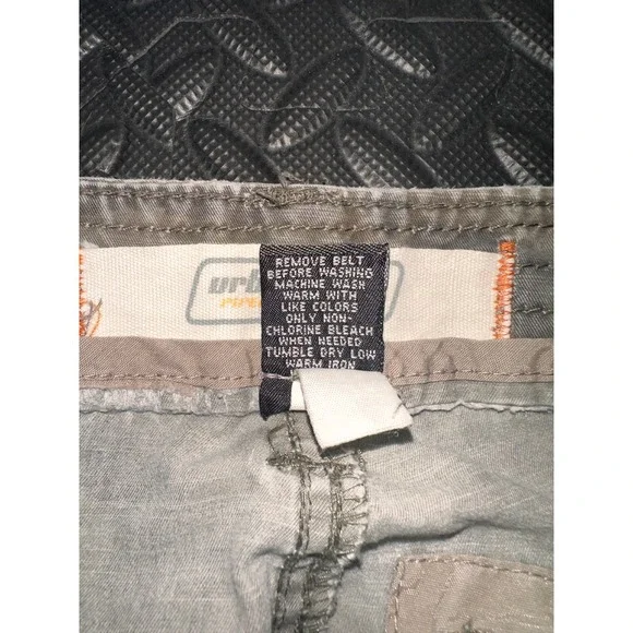Urban Pipeline Mens Camo Cargo Pants 32x32 Green Brown Distressed Cotton Y2K - Picture 2 of 11